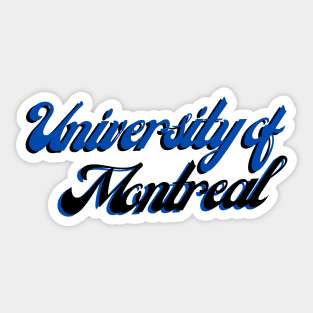 University of Montreal Sticker